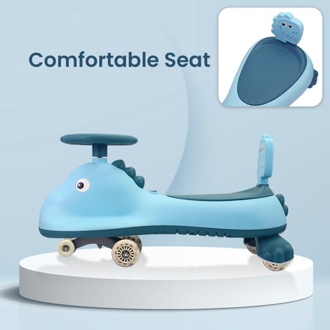 R for Rabbit Iya Iya Dino Sky Blue Swing Car