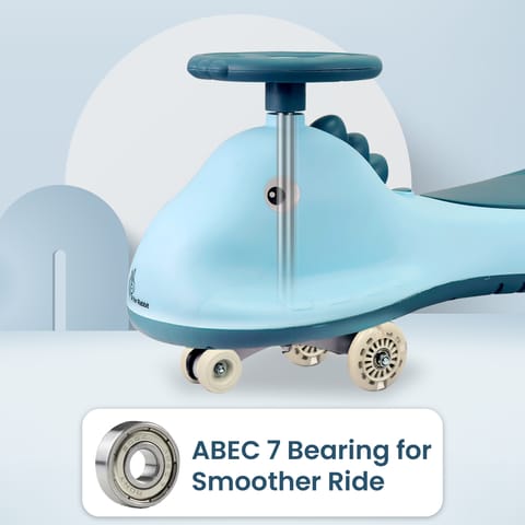 R for Rabbit Iya Iya Dino Sky Blue Swing Car