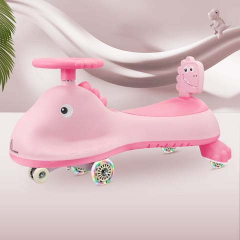 R for Rabbit Iya Iya Dino Blush Pink Swing Car