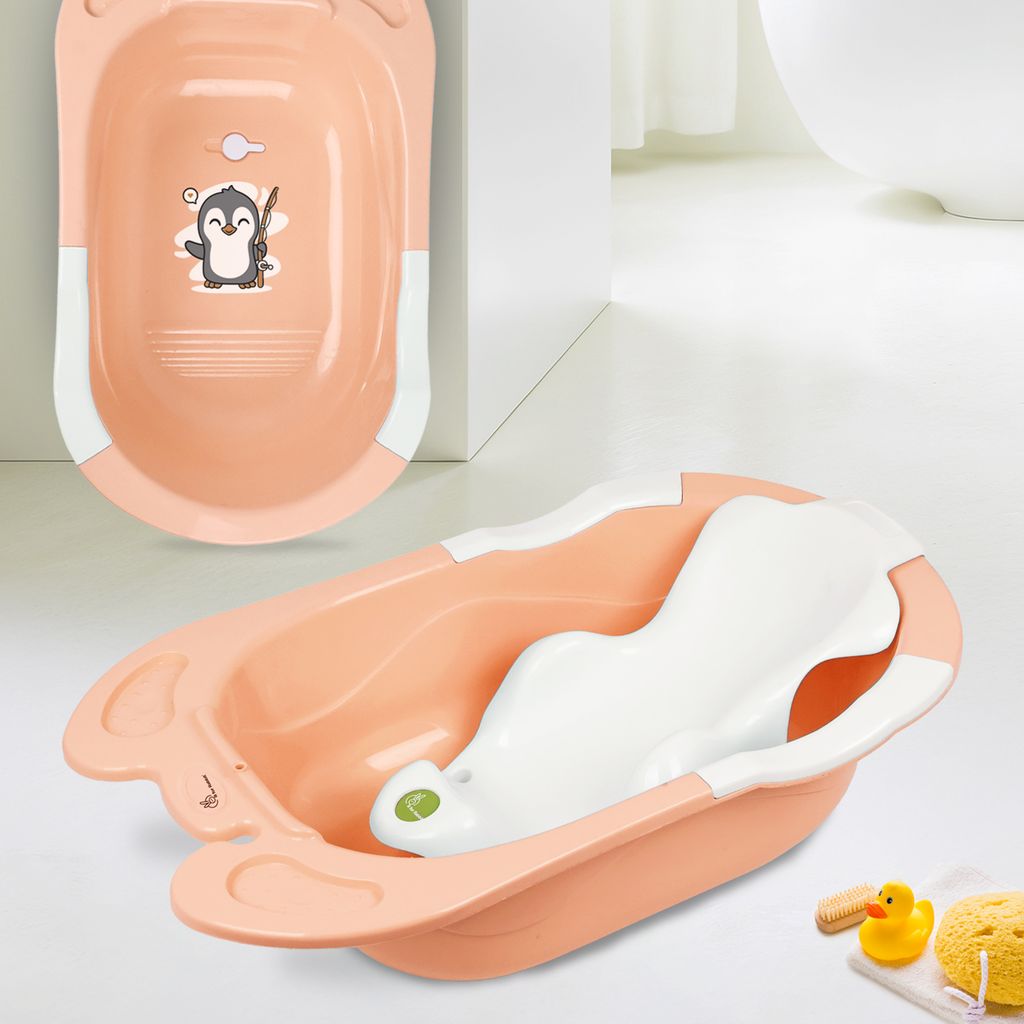 R for Rabbit Bubble Double Snowy Peach White Bath Tub