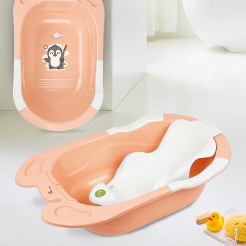 R for Rabbit Bubble Double Snowy Peach White Bath Tub