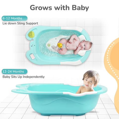 R for Rabbit Bubble Double Snowy Green White Bath Tub