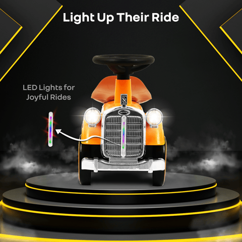 R for Rabbit Speedster Royal Orange Brown Rideon Car