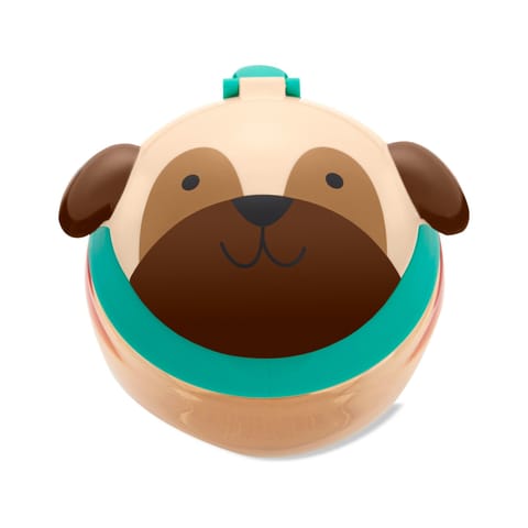 Skip Hop Polypropylene, Acrylonitrile Butadiene Styrene (ABS) Zoo Snack Cup Back to School, Pug"), Multicolor, 222 ml