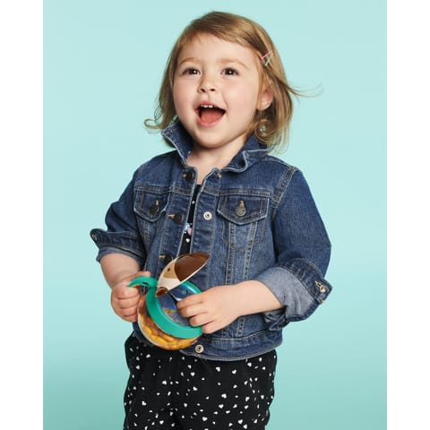 Skip Hop Polypropylene, Acrylonitrile Butadiene Styrene (ABS) Zoo Snack Cup Back to School, Pug"), Multicolor, 222 ml