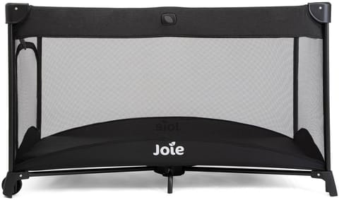 Joie Allura 120 Travel Cot – Full-Size Bassinet, Mesh Ventilation, Zippered Side Entry, Removable Mattress, Carry Bag & Wheels – from Birth to 15 kg