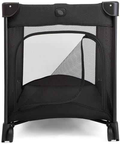 Joie Allura 120 Travel Cot – Full-Size Bassinet, Mesh Ventilation, Zippered Side Entry, Removable Mattress, Carry Bag & Wheels – from Birth to 15 kg