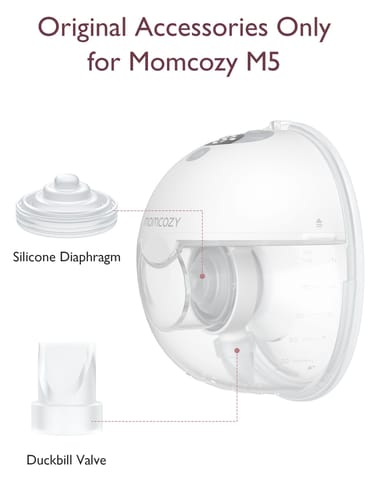 Momcozy Breastfeeding Access Duckbill Valve  for M5*4 Transparent