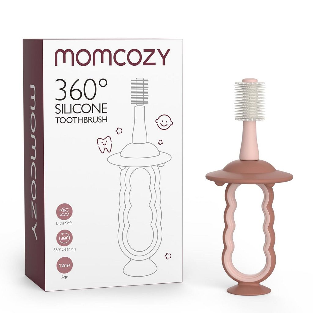 Momcozy Tooth Brush Baby Toothbrush Pink