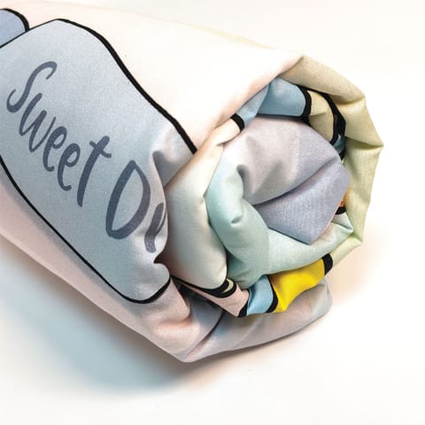 Nuluv Baby Blanket, Quilt for Baby Boys and Girls, 100% Cotton Blanket, Soft and Comfortable, Antimicrobial & Hypoallergenic Filling, 23x36 inches, for Kids Aged 0-9 Months, Transport Design