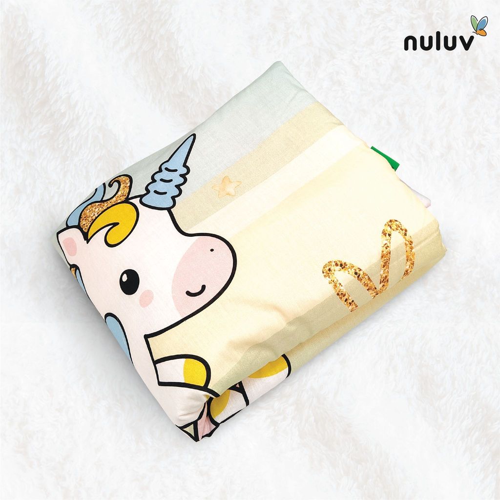 Nuluv Baby Blanket, Quilt for Baby Boys and Girls, 100% Cotton Blanket, Soft and Comfortable, Antimicrobial & Hypoallergenic Filling, 23x36 inches, for Kids Aged 0-9 Months, Transport Design