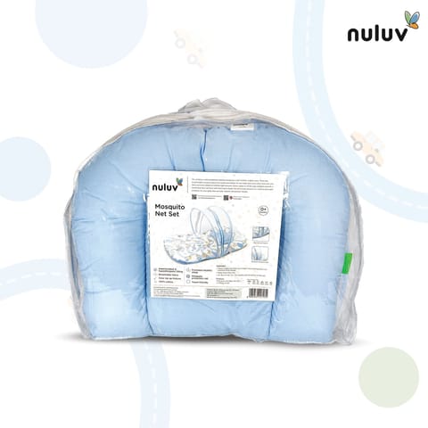 Nuluv Baby Blanket, Quilt for Baby Boys and Girls, 100% Cotton Blanket, Soft and Comfortable, Antimicrobial & Hypoallergenic Filling, 23x36 inches, for Kids Aged 0-9 Months, Transport Design