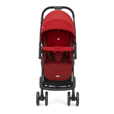 Joie Mirus Lightweight Baby Stroller - Pram with Reversible Handle, Hand Brake and One-Hand Fold, Buggy for Kids 0-2 Years (Upto 17.5 Kg) Lychee