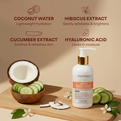 Momora Hydrating Body Wash | Pregnancy Safe Skincare | 200 Gm
