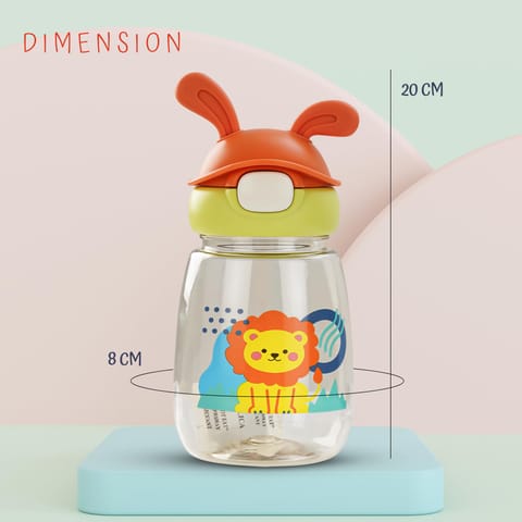 Baybee Zippy 540ML Sipper Bottle for Kids | BPA Free Anti-Spill Sippy Bottle | Drinking Training Water Bottle for School Kids with Soft Silicone Straw | Sipper Bottle for Infants & Toddlers (Green)