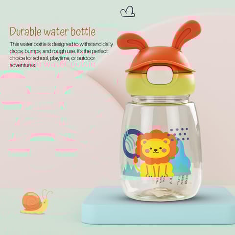 Baybee Zippy 540ML Sipper Bottle for Kids | BPA Free Anti-Spill Sippy Bottle | Drinking Training Water Bottle for School Kids with Soft Silicone Straw | Sipper Bottle for Infants & Toddlers (Green)