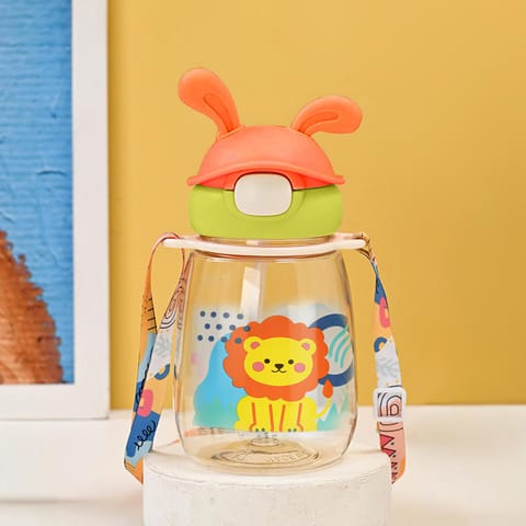 Baybee Zippy 540ML Sipper Bottle for Kids | BPA Free Anti-Spill Sippy Bottle | Drinking Training Water Bottle for School Kids with Soft Silicone Straw | Sipper Bottle for Infants & Toddlers (Green)