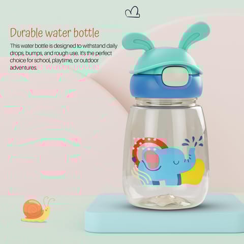 Baybee Zippy 540ML Sipper Bottle for Kids | BPA Free Anti-Spill Sippy Bottle | Drinking Training Water Bottle for School Kids with Soft Silicone Straw | Sipper Bottle for Infants & Toddlers (Blue)