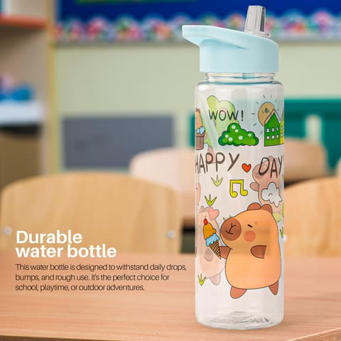 BAYBEE Chubby 600ml Sipper Bottle for Kids, Anti-Spill Sippy Water Bottle- BPA Free |Sippy Cup, Baby Bottle Sippers | Sipper Water Bottle for Kids Infants & Toddlers 6 Months to 9 Years (Green)