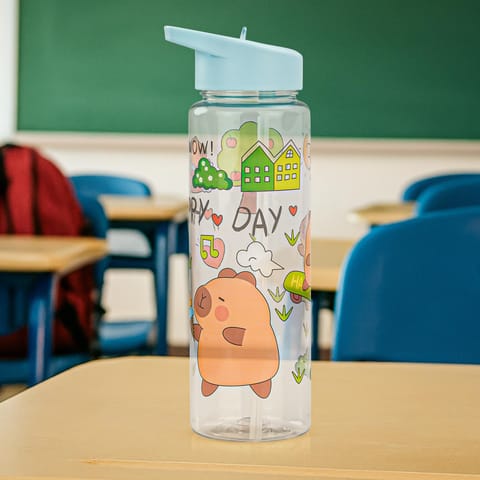 BAYBEE Chubby 600ml Sipper Bottle for Kids, Anti-Spill Sippy Water Bottle- BPA Free |Sippy Cup, Baby Bottle Sippers | Sipper Water Bottle for Kids Infants & Toddlers 6 Months to 9 Years (Green)