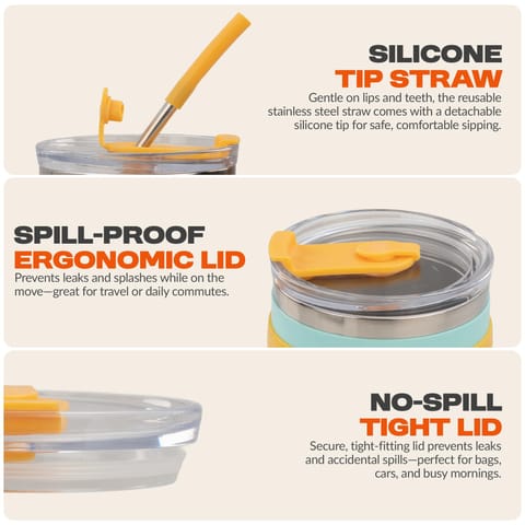 BAYBEE Sipper Cup for Kids | BPA-Free Silicone Sipper Cup with Straw for Baby & Toddlers | Drinking Training Anti Spill Sippy Cup, Spill Proof & Non-Slip Spout Cup for Infants 6+ Months (Green)