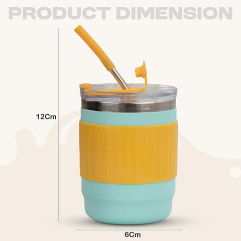 BAYBEE Sipper Cup for Kids | BPA-Free Silicone Sipper Cup with Straw for Baby & Toddlers | Drinking Training Anti Spill Sippy Cup, Spill Proof & Non-Slip Spout Cup for Infants 6+ Months (Green)