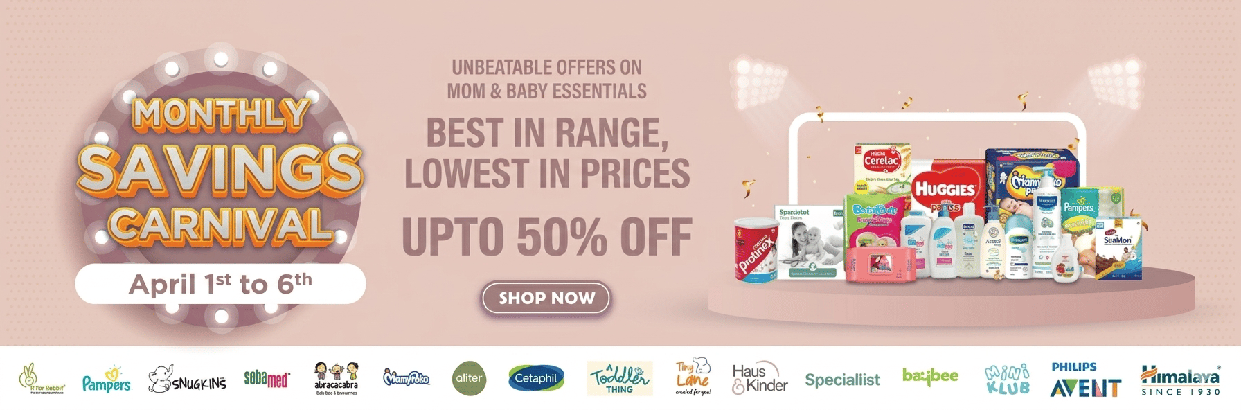 Monthly savings carnival web