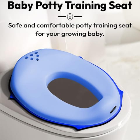 Uonibaby by StarAndDaisy Baby potty seat for kids 2-5 years Ergonomic Toddler Potty Chair, Splash Guard & Non-Slip Base/Portable & Easy Clean Potty Seat for Babies -Blue