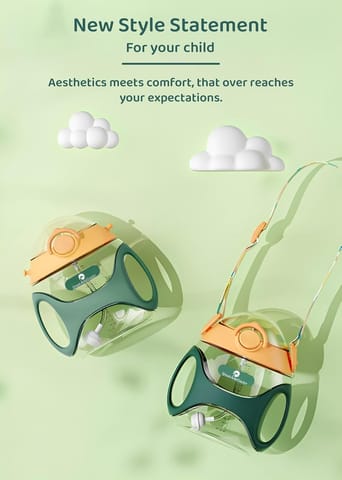 StarAndDaisy Potty Training Seat – Potty Seat for Kids 1-5 Years / 3In1 Comfortable Baby Potty Seat with Anti-Slip Toilet Seat with Pot, Handles & Splash Guard-Green yellow