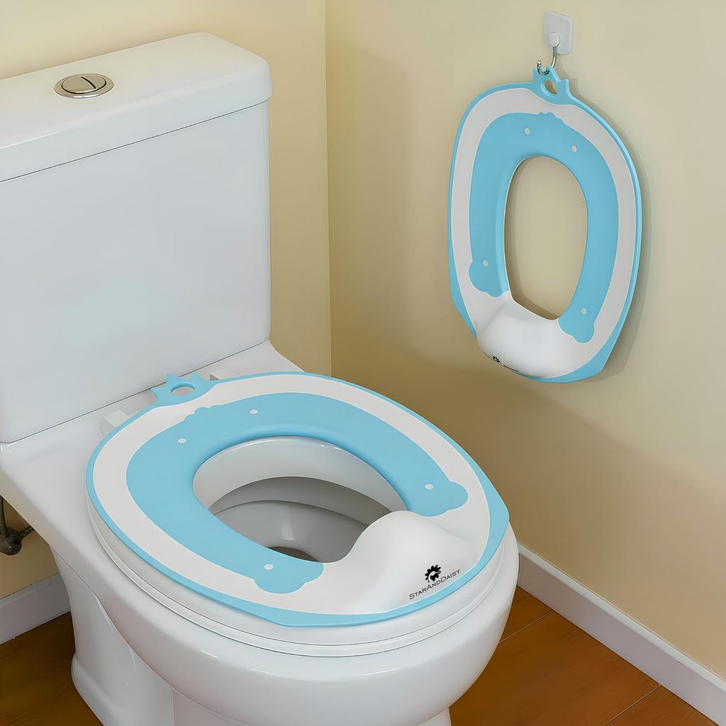 StarAndDaisy Potty Seat/Chair for Kids 1-5 Years / 3-In-1 Baby Toilet Training Seat with Anti-Skip Pads, Removable Potty Pot, Potty Training Seat for Baby & Kids Aqua