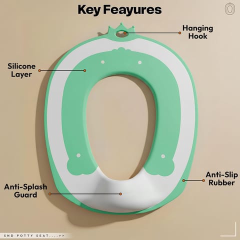 StarAndDaisy Potty Seat/Chair for Kids 1-5 Years / 3-In-1 Baby Toilet Training Seat with Anti-Skip Pads, Removable Potty Pot, Potty Training Seat for Baby & Kids (Blue)