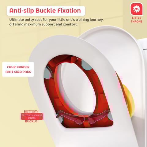 StarAndDaisy Potty Seat for Kids 1-5 Years – Child Safety Buckle Fixation Technology/Baby Potty Seat/Potty Training Seat with Comfortable Soft Cushion, Splash Proof Design, Anti Skid Legsd