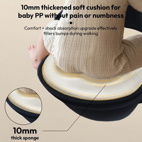 StarAndDaisy 4-in-1 Baby Carrier for 0 to 3 Year Baby/Kangaroo Bag with Comfortable Soft Hip Seat/Baby Carrier - 4 Carrying Positions, 2 Storage Pockets