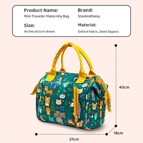 StarAndDaisy Diaper Bag/Diaper Bags for Mom with Light Weight and Potable Design/Multi Compartments, Waterproof Baby Bag with Ultra soft fabric.