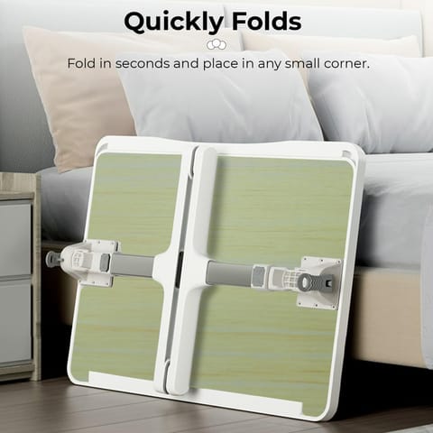 StarAndDaisy Kids Functional Laptop/Bed Table 3-12 Years Boys & Girls/Kids Study Table with Height Adjustable, Bookholder. (N7-Black Study Table)