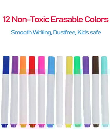 StarAndDaisy Erasable Doodle Book for Kids, Coloring Doodle Slate Chalk Board Book, Fun Learning Doodle Board