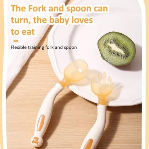 StarAndDaisy Stainless Steel Divided Baby Plates for Babies (Orange-Cream)