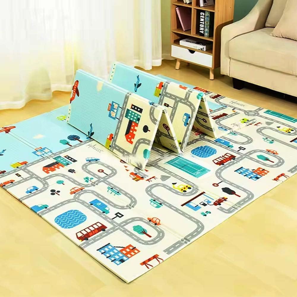 StarAndDaisy Double Sided Water Proof Baby Carpet Mat - Play Mat - Reversible Design - Assorted Prints (6mm)