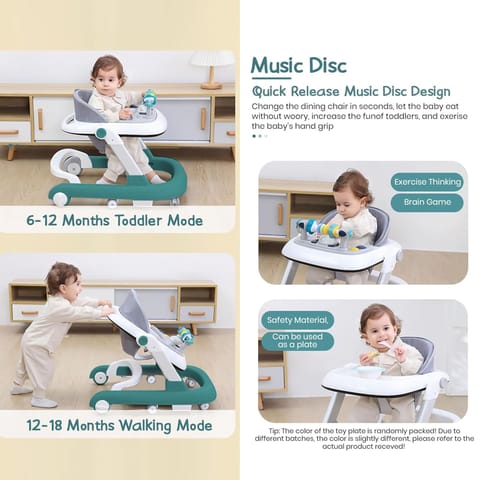 StarAndDaisy Baby Walkers For 6-24 Month Baby Boy Girl/Walker For Kids For 1 Years With Adjustable Height, Musical Tray/WalkerBaby With Brakes Prevant from Falling,Royal Blue