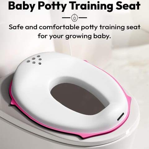 Uonibaby by StarAndDaisy Baby potty seat for kids 2-5 years Ergonomic Toddler Potty Chair, Splash Guard & Non-Slip Base/Portable & Easy Clean Potty Seat for Babies -Apink