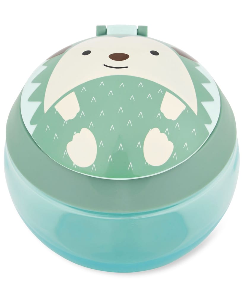 Skip Hop Zoo Snack Cup Hedgehog – Toddler Snack Container with Easy-Grip Handle & Spill-Resistant Lid