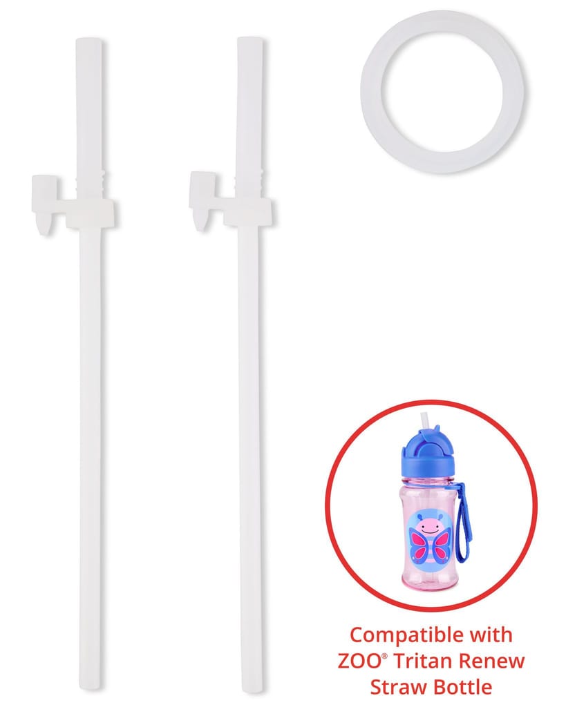 Skip Hop Zoo Extra Straws 2pk Tritan Renew