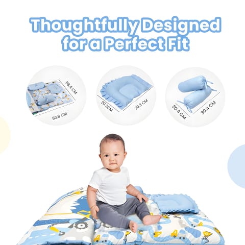 Nuluv Pack of 5 Infant Pure Cotton Soft Quilt Baby Blanket Bed Sets