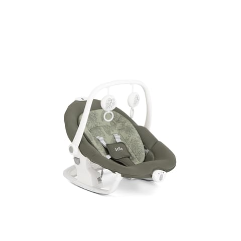 Joie Serina 2in1 Premium Automatic Electric Baby Swing – Rocker with 3 Recline Positions and SoftTouch, 5-Point Harness, 5 Soothing Swing Speeds, Melodies & Vibration, Detachable Seat, Birth to 9 kg