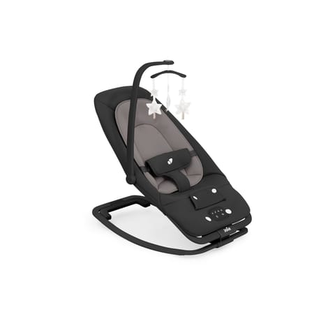 Joie Dreamer Baby Bouncer and Rocker -Soothing Vibrations and Music, Lightweight with 3 Position Reclining Seat, 2 Position Adjustable Leg & 3-point Harness System (Birth to 9 kg; Chair: 9kg to 15 kg)