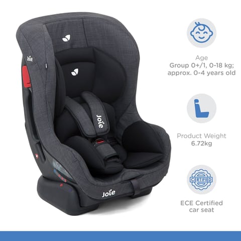 Joie Tilt Baby Car Seat ECE R44/04 Safety Certified - Rear & Forward Facing Car Seat for Kids with 4 Recline Positions and 5-Point Harness Group 0+, 1, for Birth to 4 Years