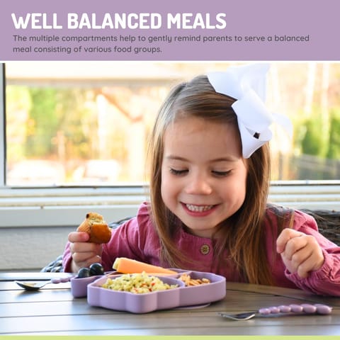 melii Divided Silicone Suction Plate - 100% Silicone, for Baby, Toddlers – BPA Free, Dishwasher & Microwave Safe (Cat)