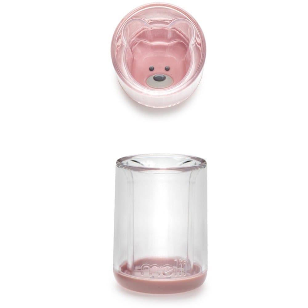 melii Double Walled Bear Cup 145ml (1, Pink)