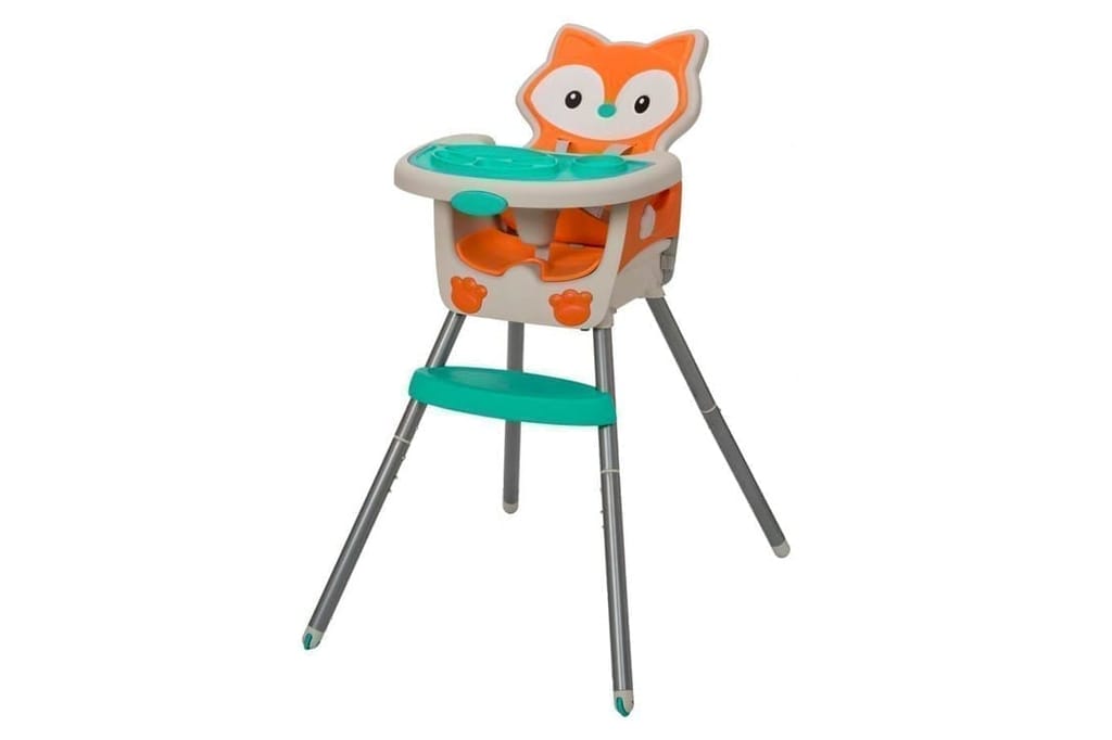 Infantino Grow with Me 4-in-1 Convertible High Chair for Baby, Toddler, Kids 6 to 36 Months, Fox