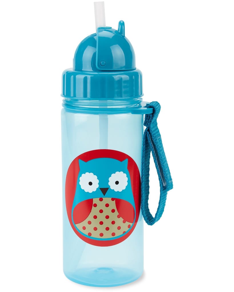 Skip Hop Zoo Straw Bottle Pp Owl (18 Months to 36 Months)
